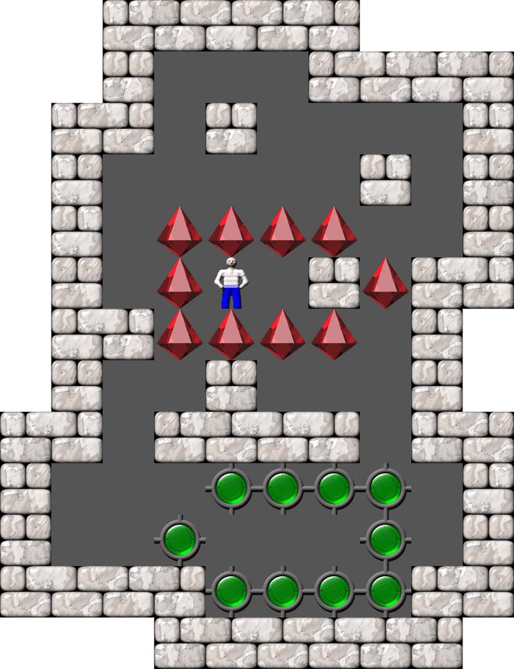 Sokoban 1,000,001 candlelights level 9